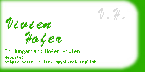 vivien hofer business card